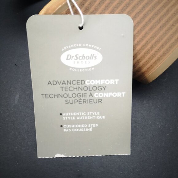 NWT Dr. Scholl's Ladies Size 11 Black Faux Leather Heeled Sandals - Picture 10 of 10